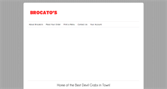 Desktop Screenshot of brocatossandwich.com