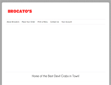 Tablet Screenshot of brocatossandwich.com